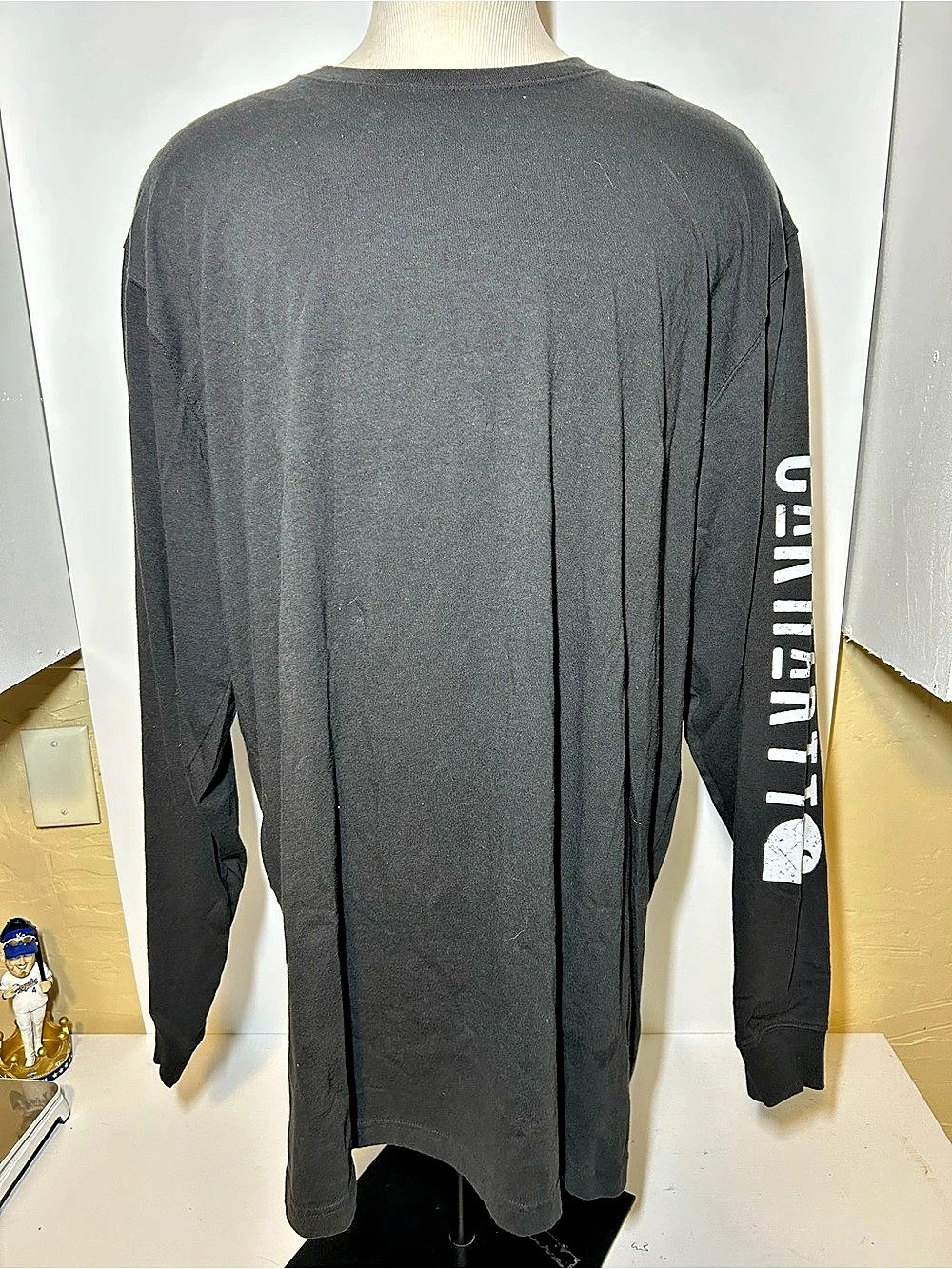 Carhartt Signature Sleeve Logo Long Sleeve T-Shirt Black 2XL Tall